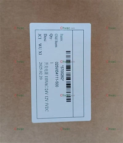 York Spare Parts 025 34111 000 Alimentation